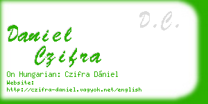 daniel czifra business card